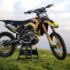 Kit déco motocross Honda - SYNDICATE - Jaune Promo