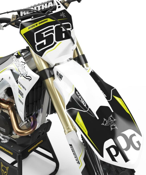 Kit déco motocross Honda - Sleek - Blanc 2