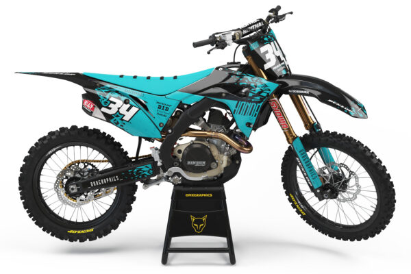 Kit déco motocross Honda - Smash - Bleu