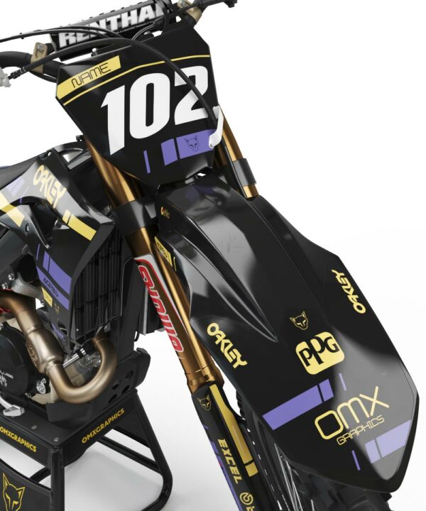 Kit déco motocross Honda - Split - Noir 2