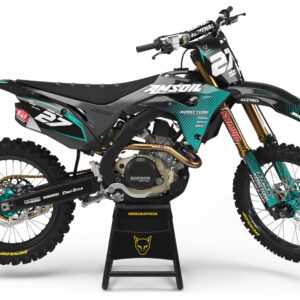 Kit déco motocross Honda - THROTTLE - Teal
