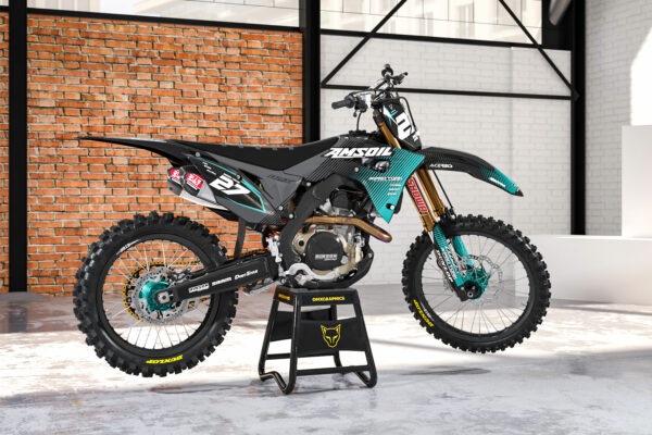 Kit déco motocross Honda - THROTTLE - Teal Promo