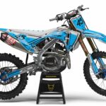 Kit déco motocross Honda - TOON - Gris Bleu