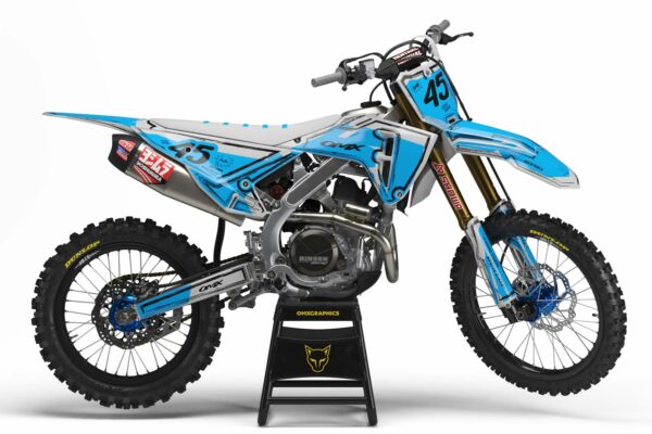 Kit déco motocross Honda - TOON - Gris Bleu
