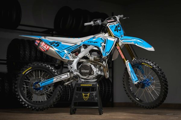 Kit déco motocross Honda - TOON - Gris Bleu Promo