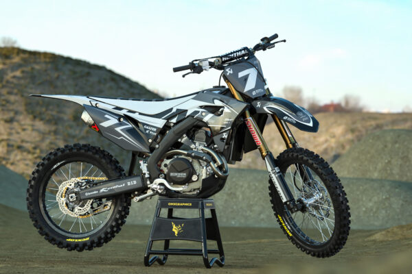 Kit déco motocross Honda - Thunder - Gris Promo