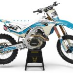 Kit déco motocross Honda - Trace - Bleu
