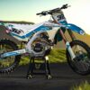 Kit déco motocross Honda - Trace - Bleu Promo