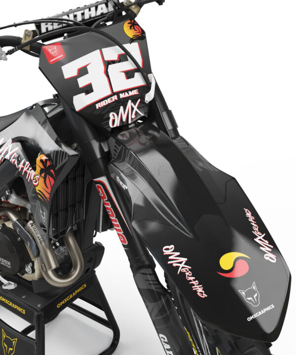 Kit déco motocross Honda - Tropical - Gris 2