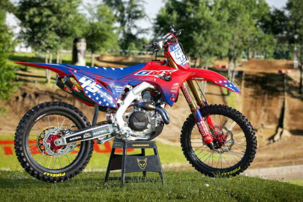 Kit déco motocross Honda - USA Promo