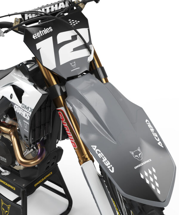 Kit déco motocross Honda - Vendetta - Gris 2