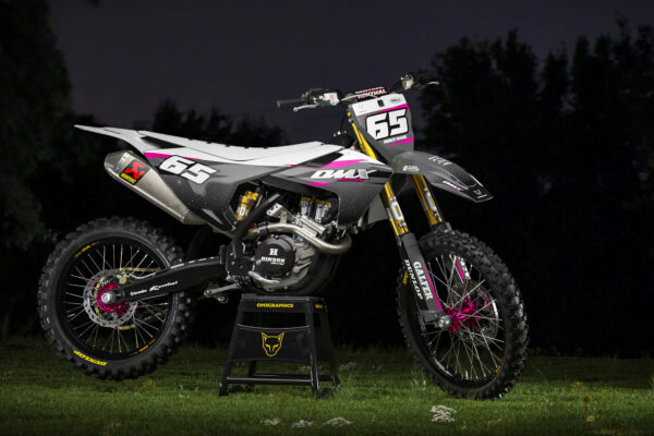 Kit déco motocross Husqvarna - Amaze - Rose Promo