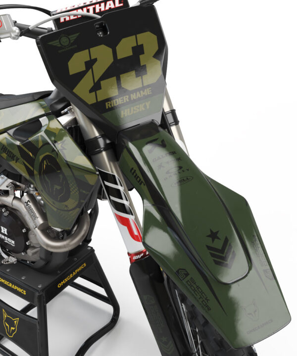 Kit déco motocross Husqvarna - Army - Camo 2