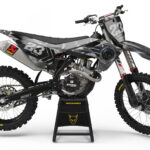 Kit déco motocross Husqvarna - Army - Gris