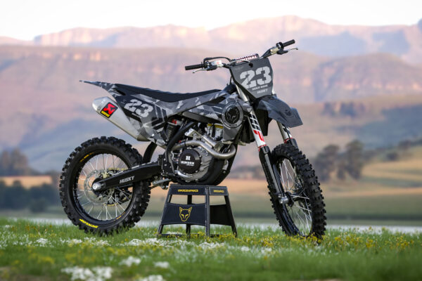 Kit déco motocross Husqvarna - Army - Gris Promo