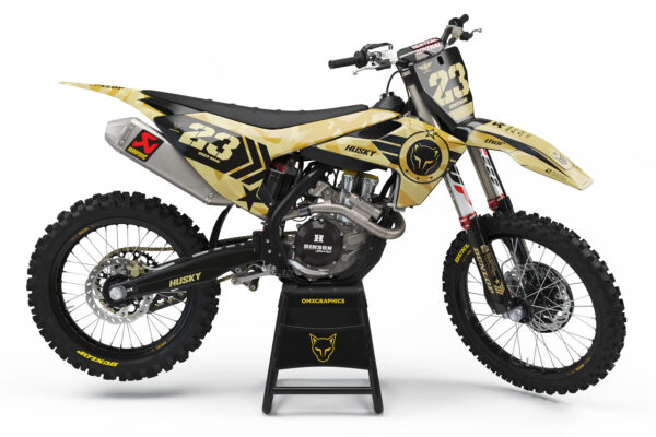Kit déco motocross Husqvarna - Army - Sand
