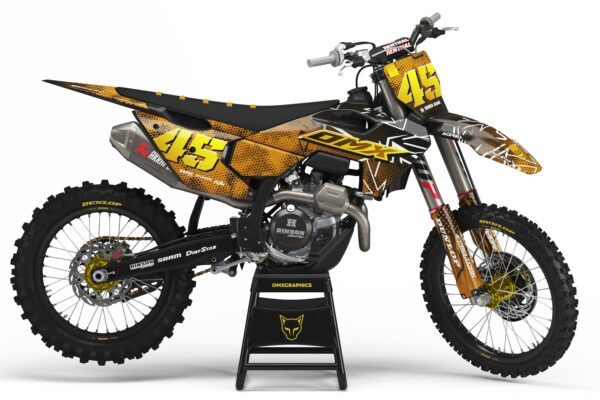 Kit déco motocross Husqvarna - Battalion - Orange