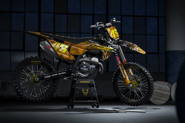 Kit déco motocross Husqvarna - Battalion - Orange Promo