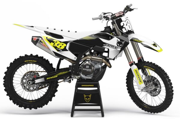 Kit déco motocross Husqvarna - Blast - Blanc