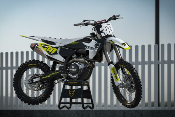 Kit déco motocross Husqvarna - Blast - Blanc Promo