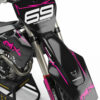 Kit déco motocross Husqvarna - Carbon - Noir Rose 2