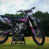 Kit déco motocross Husqvarna - Carbon - Noir Rose Promo
