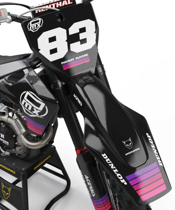 Kit déco motocross Husqvarna - Charge - Noir 2