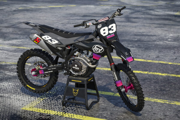 Kit déco motocross Husqvarna - Charge - Noir Promo