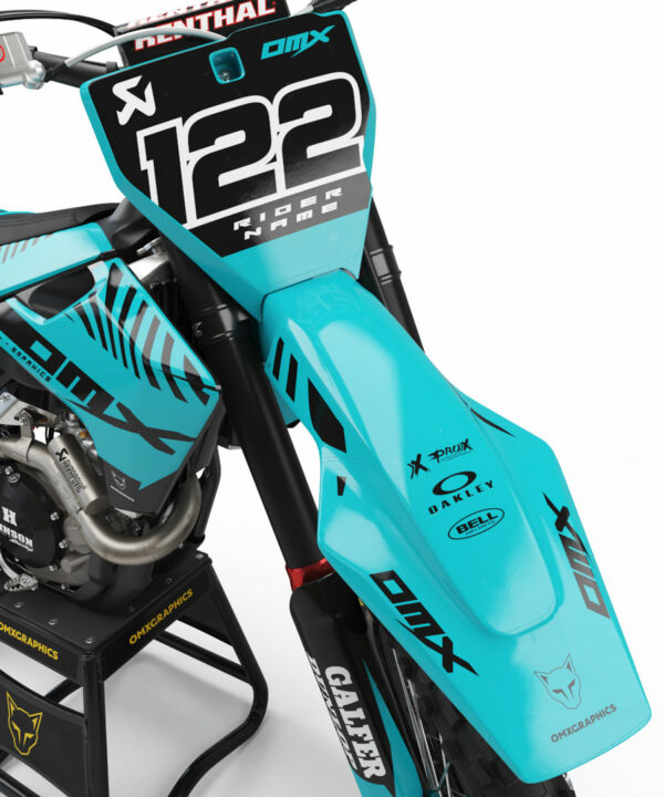 Kit déco motocross Husqvarna - Chimera - Bleu 2