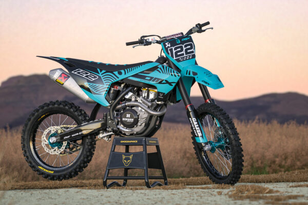 Kit déco motocross Husqvarna - Chimera - Bleu Promo