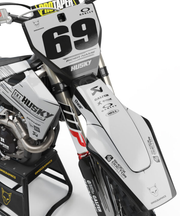 Kit déco motocross Husqvarna - Comet - Gris 2