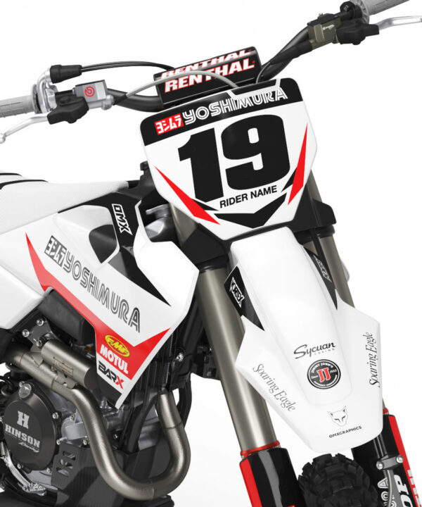 Kit déco motocross Husqvarna - Competition - Blanc 2