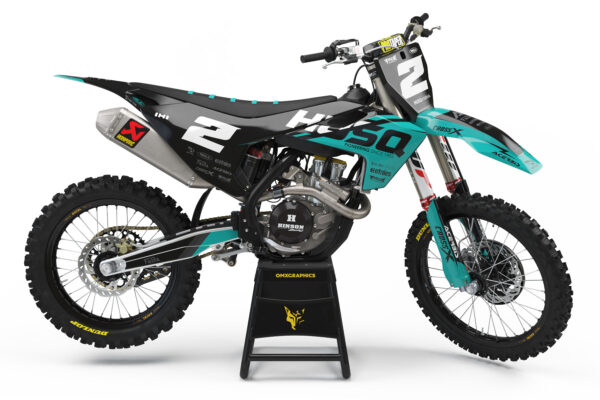 Kit déco motocross Husqvarna - Corsa - Bleu