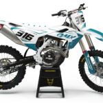 Kit déco motocross Husqvarna - Creed - Teal