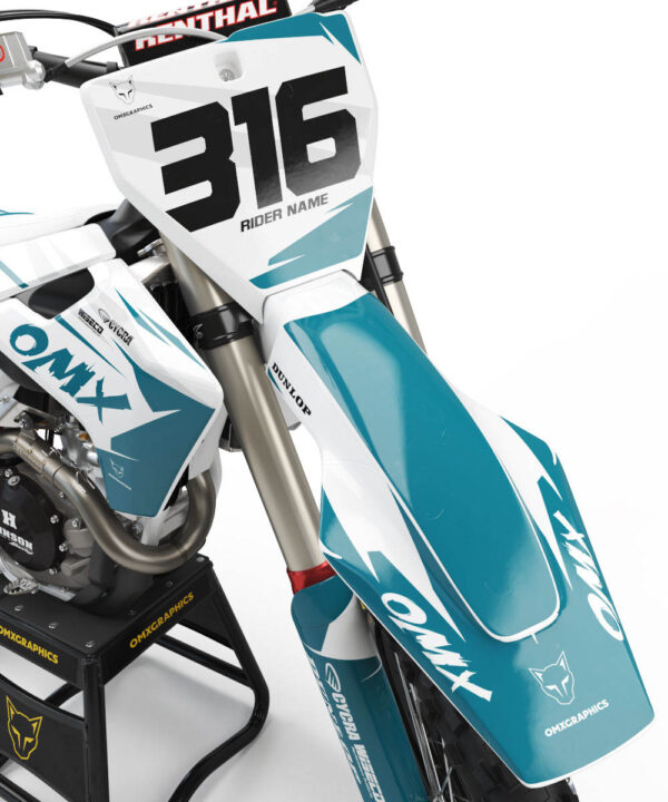 Kit déco motocross Husqvarna - Creed - Teal 2