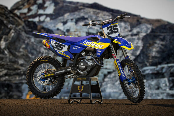 Kit déco motocross Husqvarna - Dagger - Bleu Promo