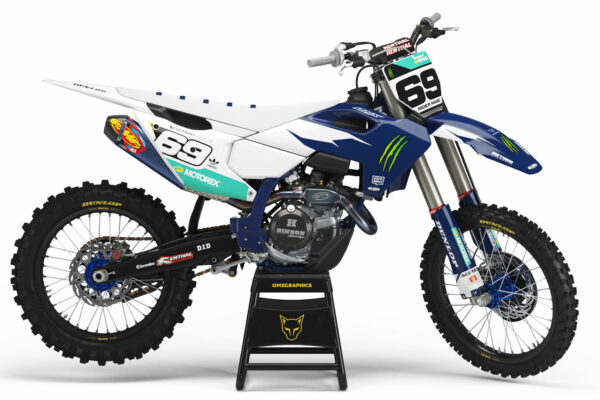 Kit déco motocross Husqvarna - Energy - Bleu
