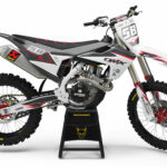 Kit déco motocross Husqvarna - Enigma - Blanc Rouge