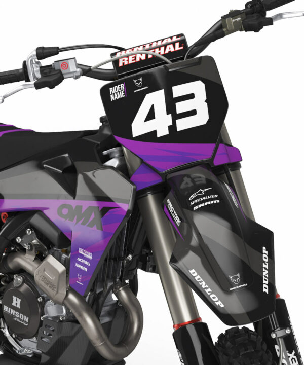 Kit déco motocross Husqvarna - Frost - Violet 2