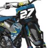 Kit déco motocross Husqvarna - Fury Bleu 2