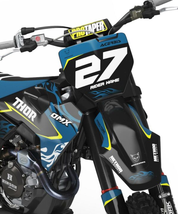 Kit déco motocross Husqvarna - Fury Bleu 2