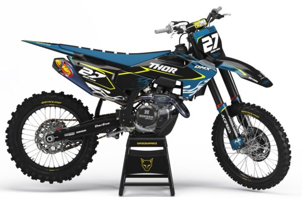 Kit déco motocross Husqvarna - Fury Bleu