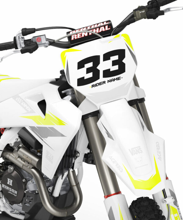 Kit déco motocross Husqvarna - Glitch - Jaune 2