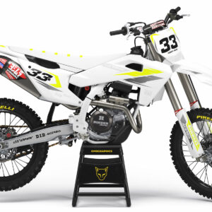 Kit déco motocross Husqvarna - Glitch - Jaune