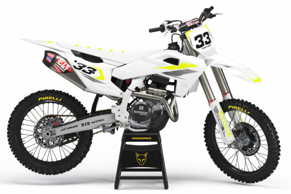Kit déco motocross Husqvarna - Glitch - Jaune