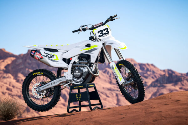 Kit déco motocross Husqvarna - Glitch - Jaune Promo