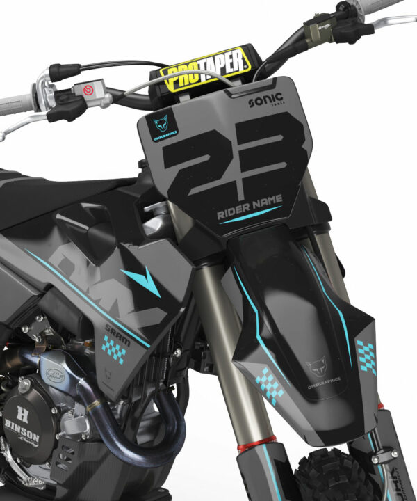 Kit déco motocross Husqvarna - Holeshot - Gris 2