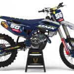 Kit déco motocross Husqvarna - Instinct - Bleu