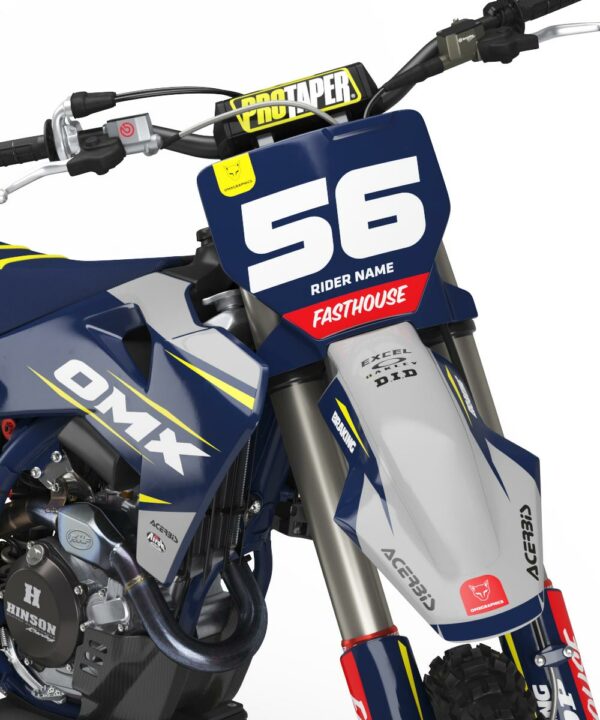 Kit déco motocross Husqvarna - Instinct - Bleu 2