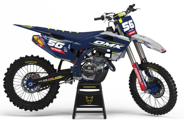 Kit déco motocross Husqvarna - Instinct - Bleu